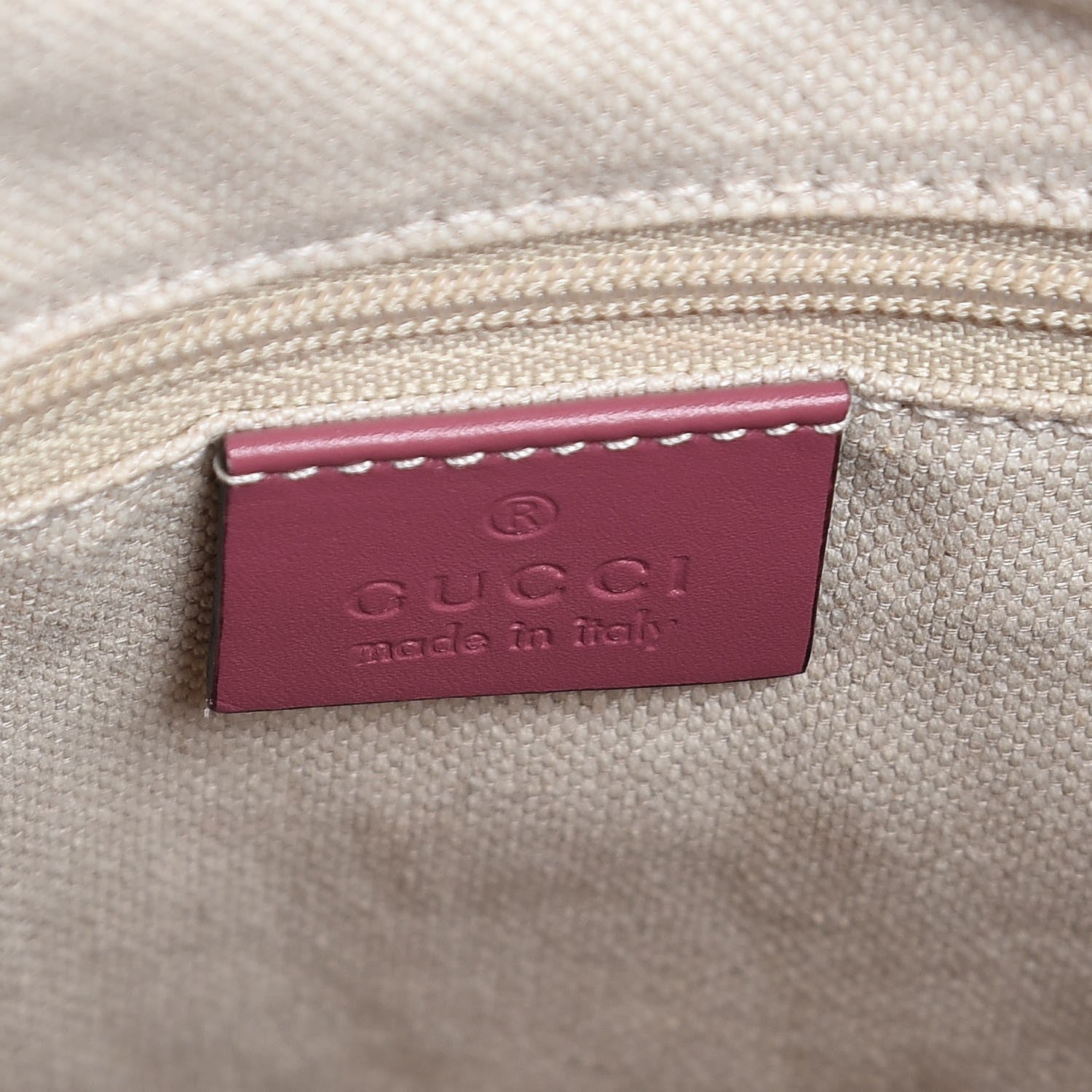 Gucci Monogram Margaux Calfskin Medium Sukey Tote Beige Ebony Vintage Rose 6 of 7