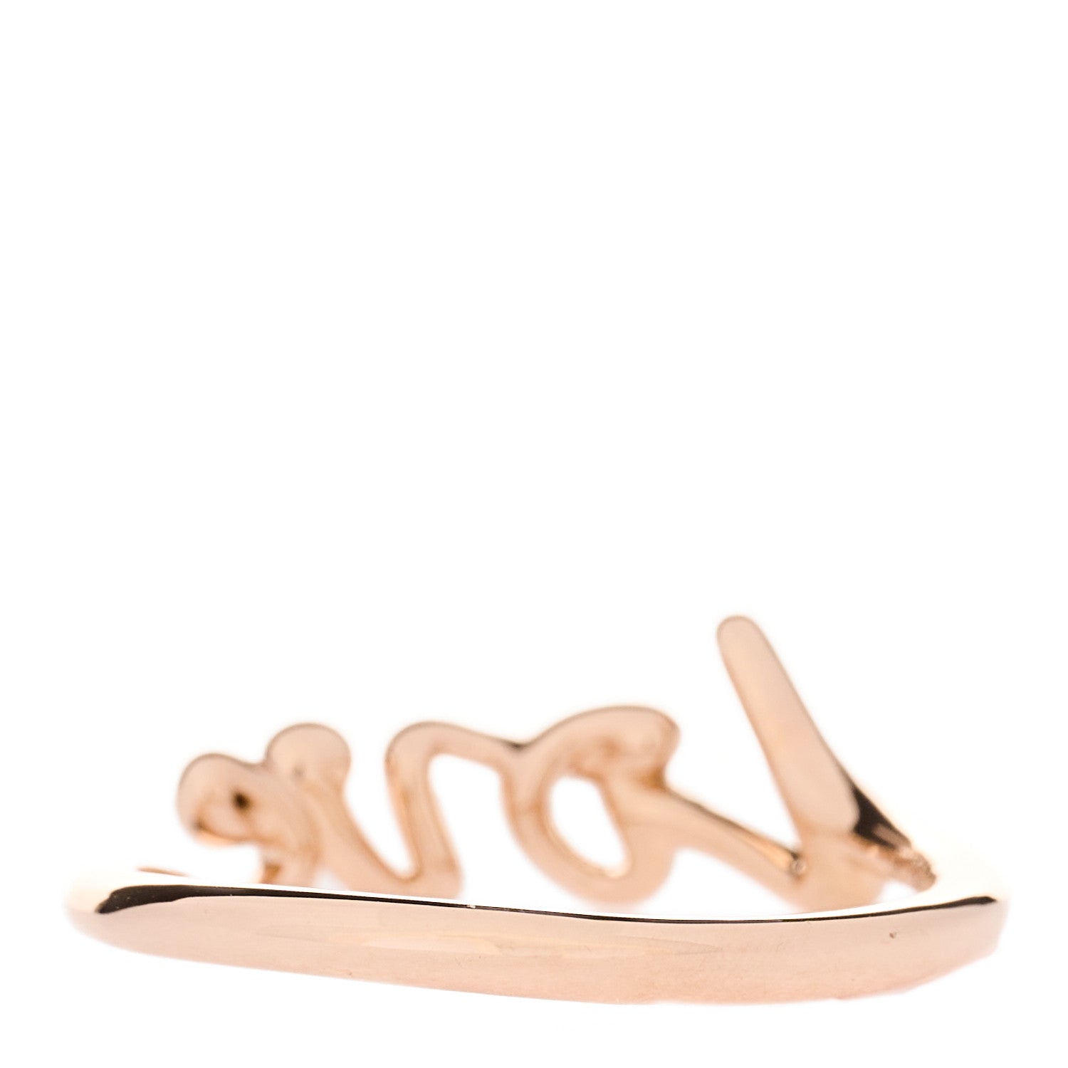 Tiffany 18K Rose Gold Paloma's Graffiti Love Ring 50 5.5 3 of 6