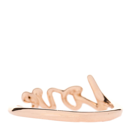 Tiffany 18K Rose Gold Paloma's Graffiti Love Ring 50 5.5 3 of 6