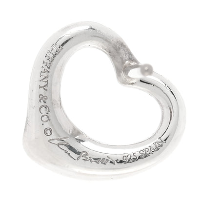 Tiffany Sterling Silver 11mm Elsa Peretti Open Heart Earrings 4 of 5