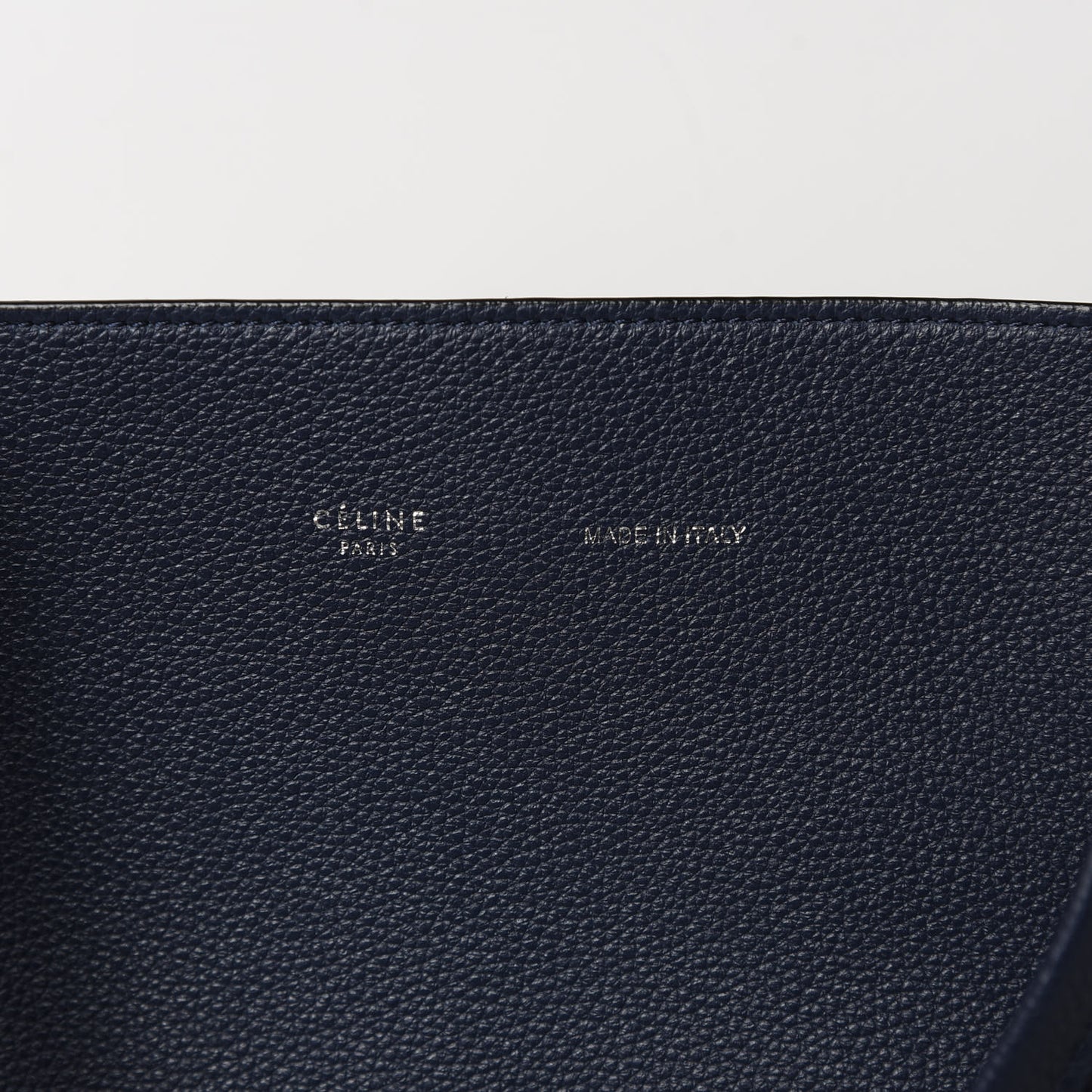 Soft Grained Calfskin Small Belt Cabas Phantom Dark Blue