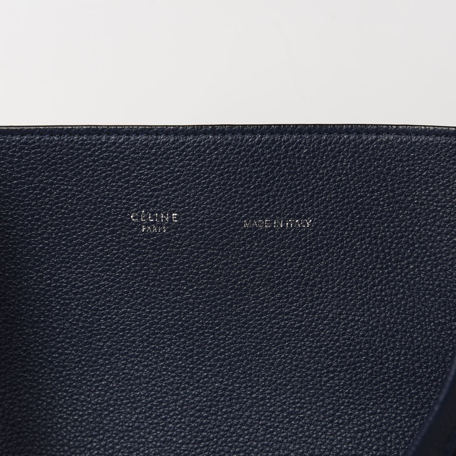 Celine Soft Grained Calfskin Small Belt Cabas Phantom Dark Blue 6 of 11