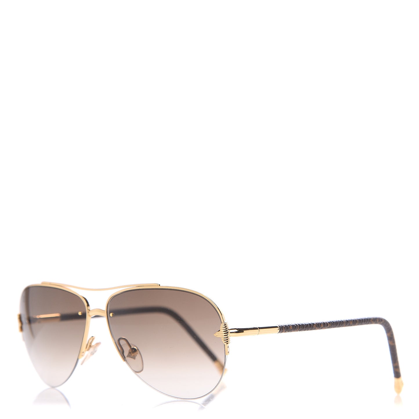 Monogram Petite Viola Pilote Aviator Sunglasses Z0571U Brown