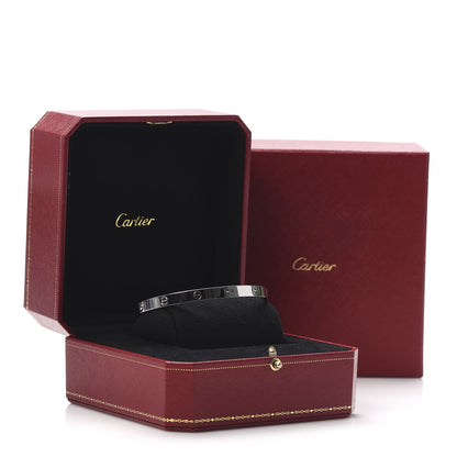 Cartier 18K White Gold LOVE Bracelet 21 7 of 7