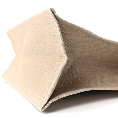 Saint Laurent Linen Calfskin Small Rive Gauche Tote Greggio Natural 10 of 10