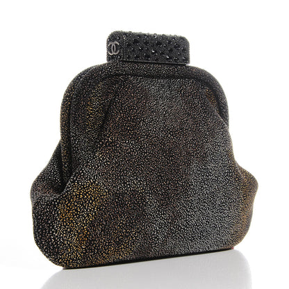 Chanel Stingray Degrade Frame Clutch Dark Gold 3 of 9