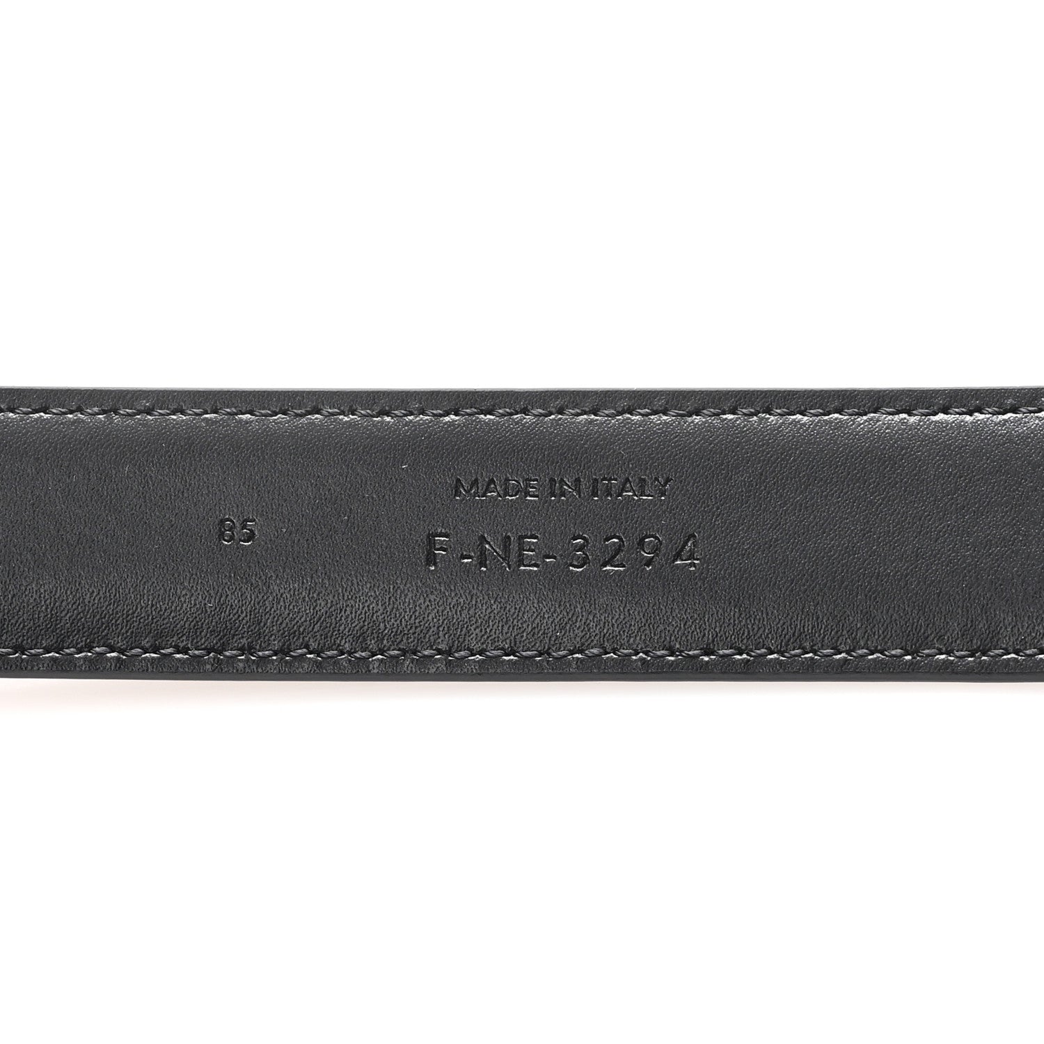 Celine Box Calfskin Medium 25mm Triomphe Belt 85 34 Black 3 of 5