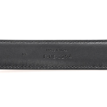 Celine Box Calfskin Medium 25mm Triomphe Belt 85 34 Black 3 of 5