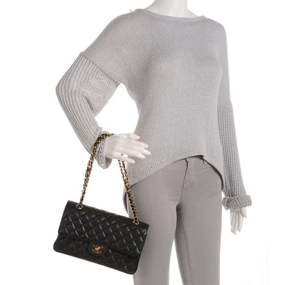Chanel Caviar Quilted Medium Double Flap Black 2 of 9