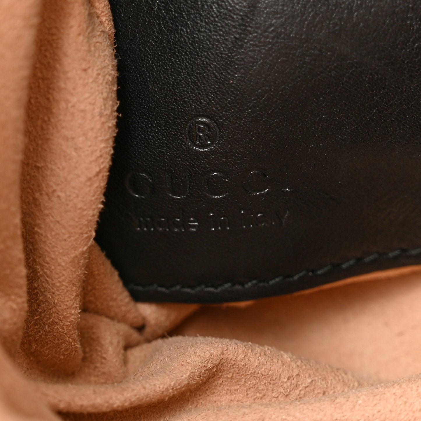 Calfskin Matelasse Mini GG Marmont Chain Bag Black