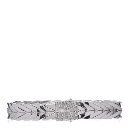 John Hardy Sterling Silver Diamond 11mm Modern Chain Bracelet 1 of 4