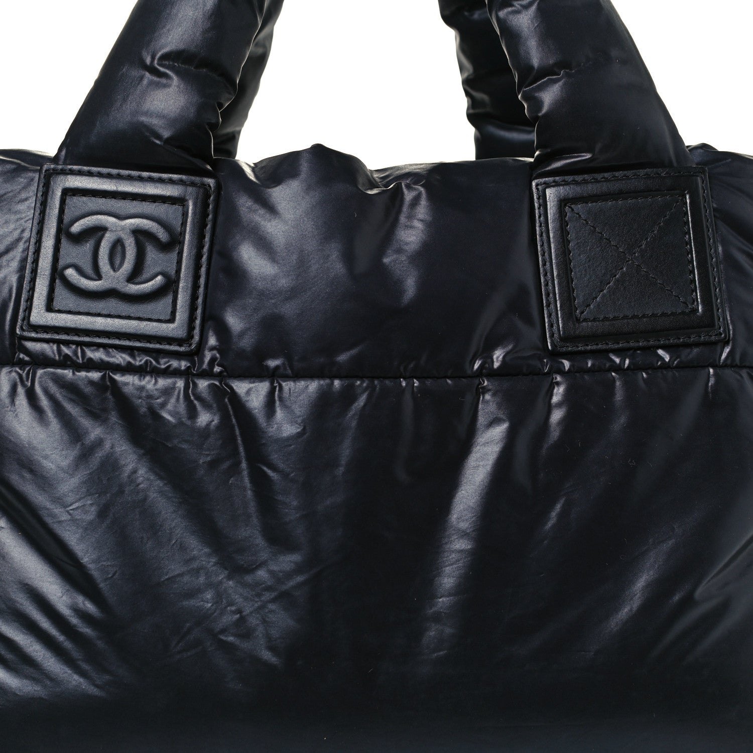 Chanel Nylon Quilted Medium Coco Cocoon Reversible Tote Black 8 of 10