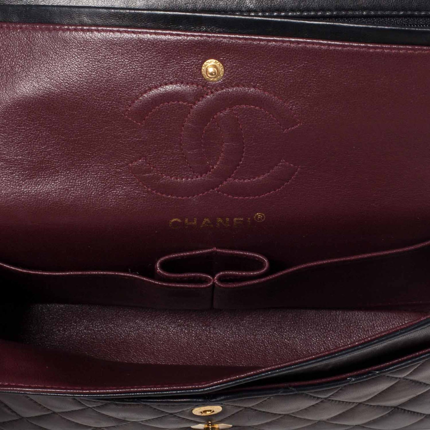 Lambskin Small Double Flap Black