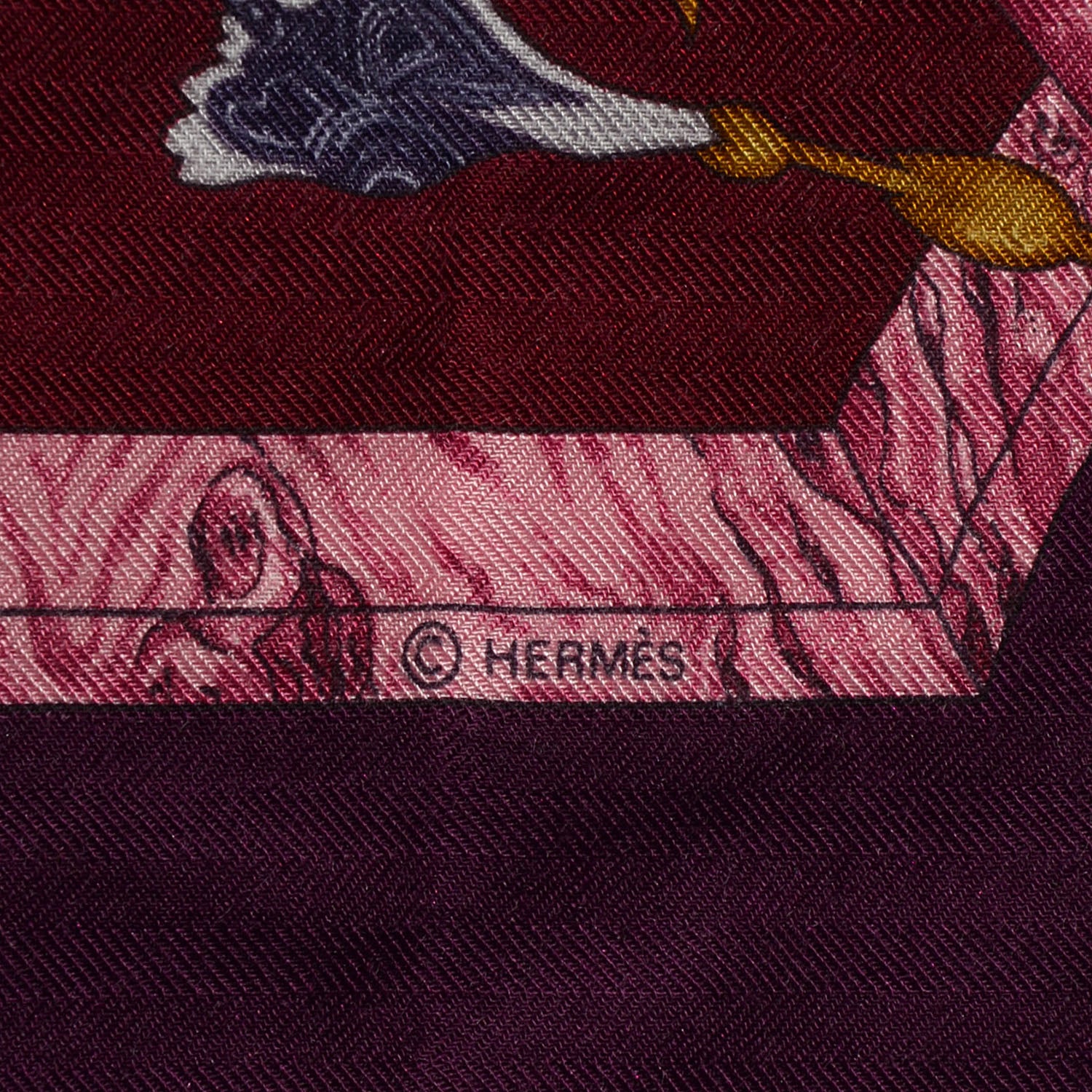 Hermes Cashmere Silk Pierres d'Orient et d'Occident Shawl 140 6 of 7