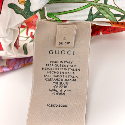 Gucci Silk Floral Headband L White Multicolor 7 of 7