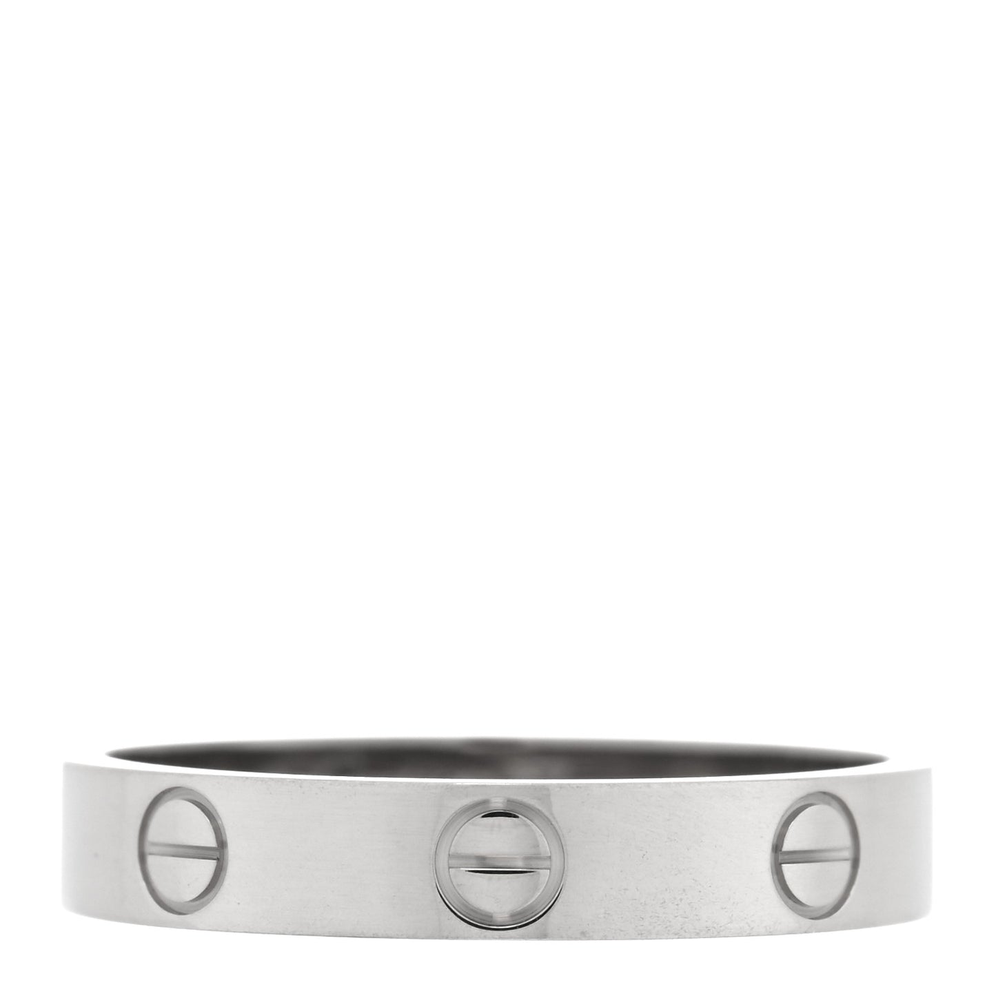 18K White Gold 3.5mm LOVE Wedding Band Ring 57 8