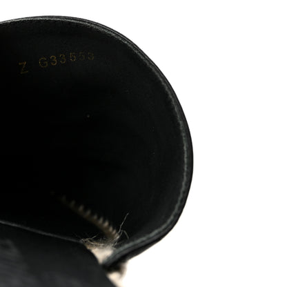 Chanel Goatskin Patent CC Espadrille Mules 37 Black 9 of 10