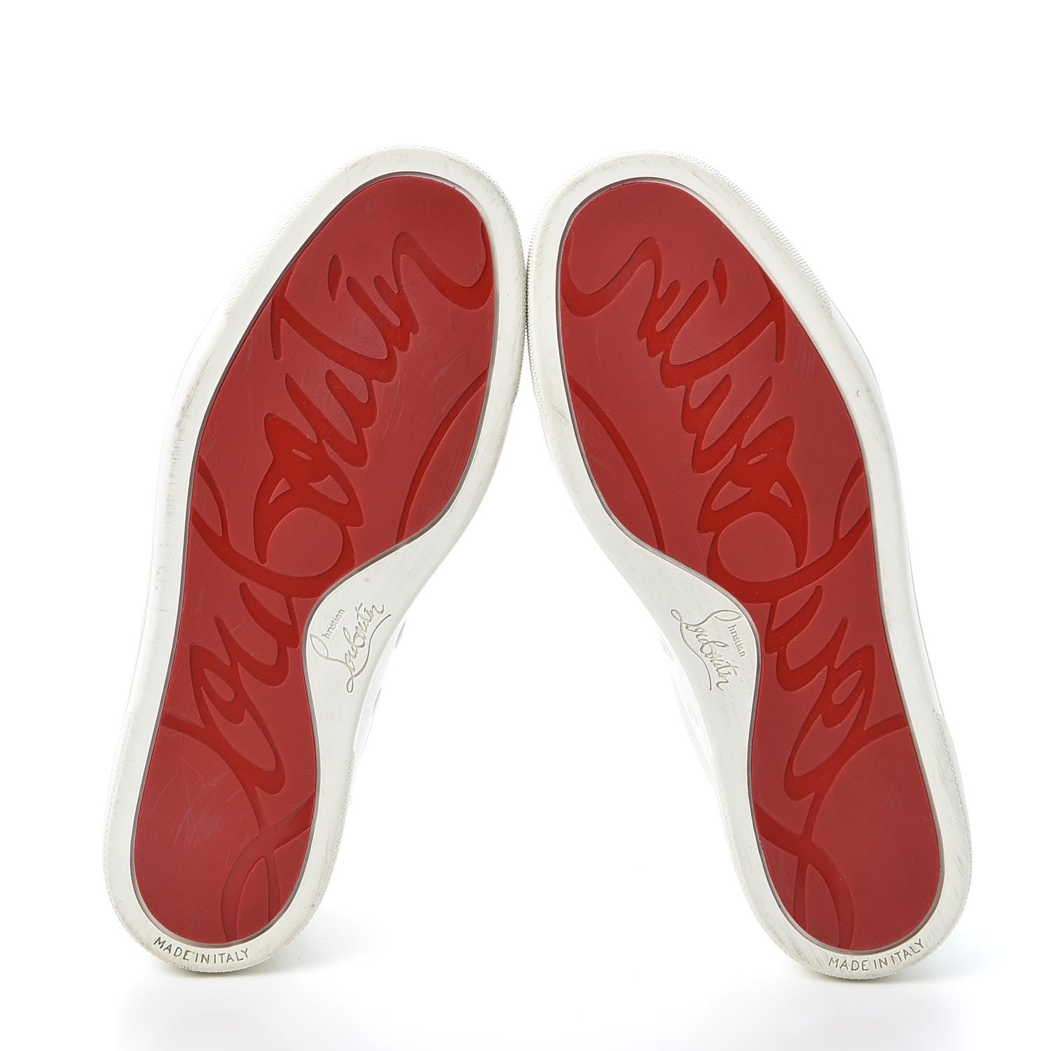 Christian Louboutin Calfskin Vieira Flat Sneakers 35.5 Latte 5 of 10