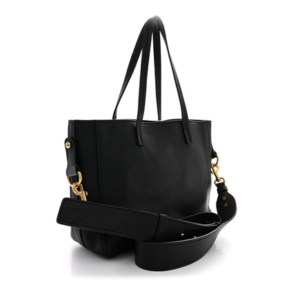 Christian Dior Grained Calfskin D-Bee Shopper Black 3 of 12