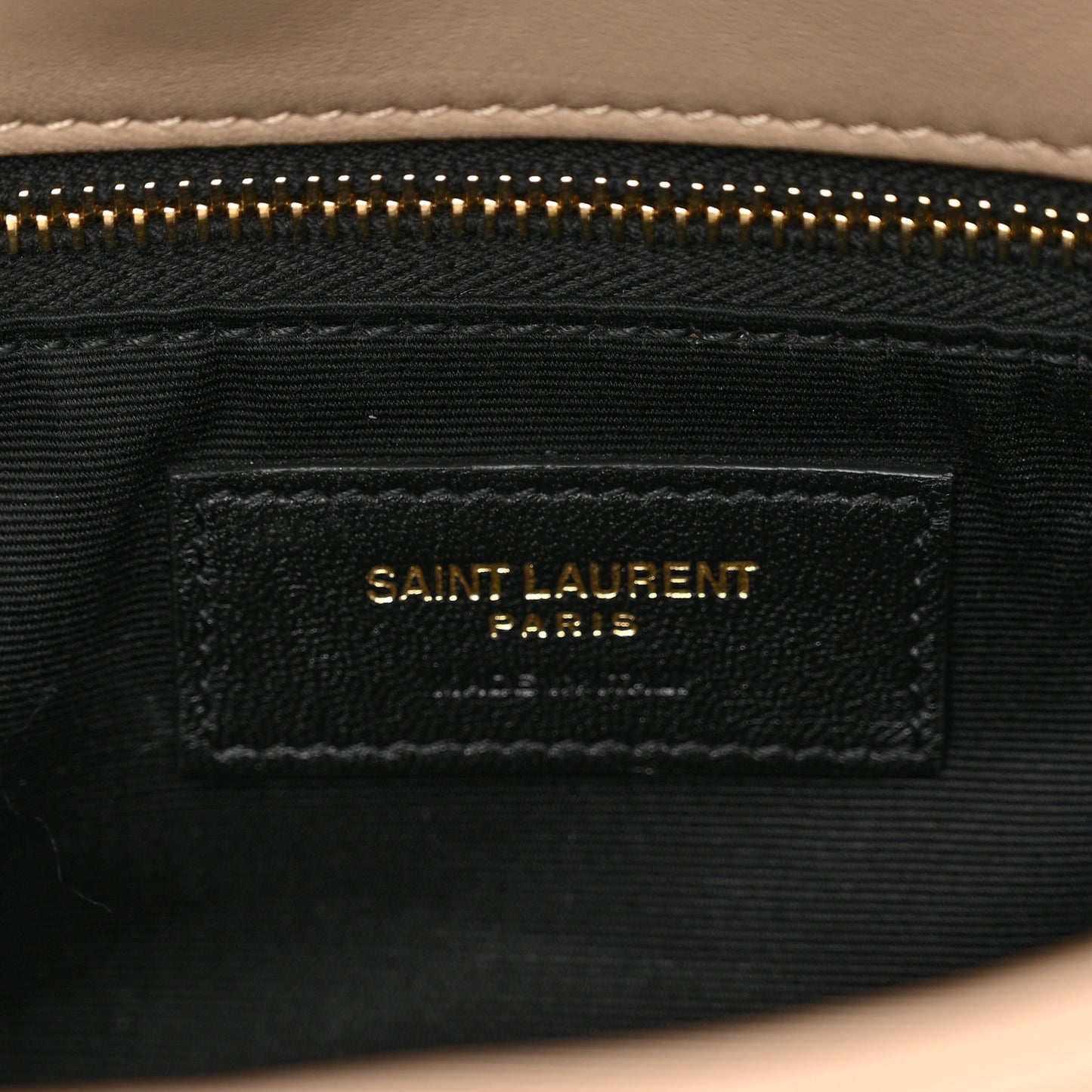 Lambskin Quilted Toy Loulou Puffer Monogram Chain Satchel Dark Beige