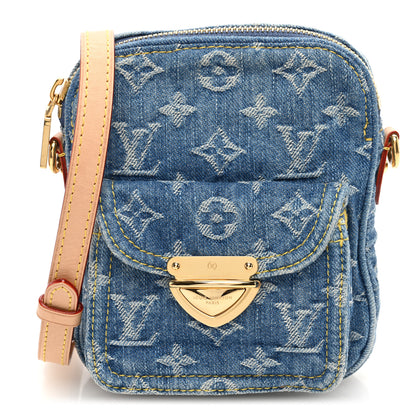 Louis Vuitton Denim Fairfax Pochette Blue 1 of 9