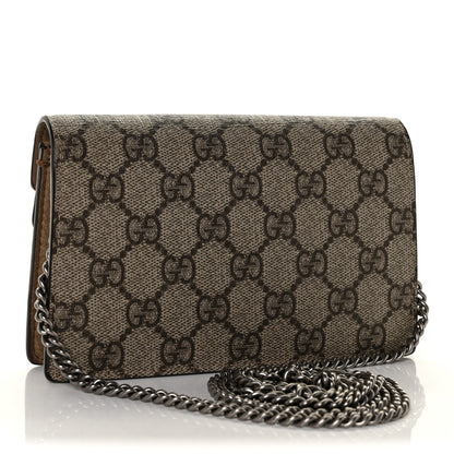 Gucci GG Supreme Monogram Super Mini Dionysus Shoulder Bag Taupe 3 of 10