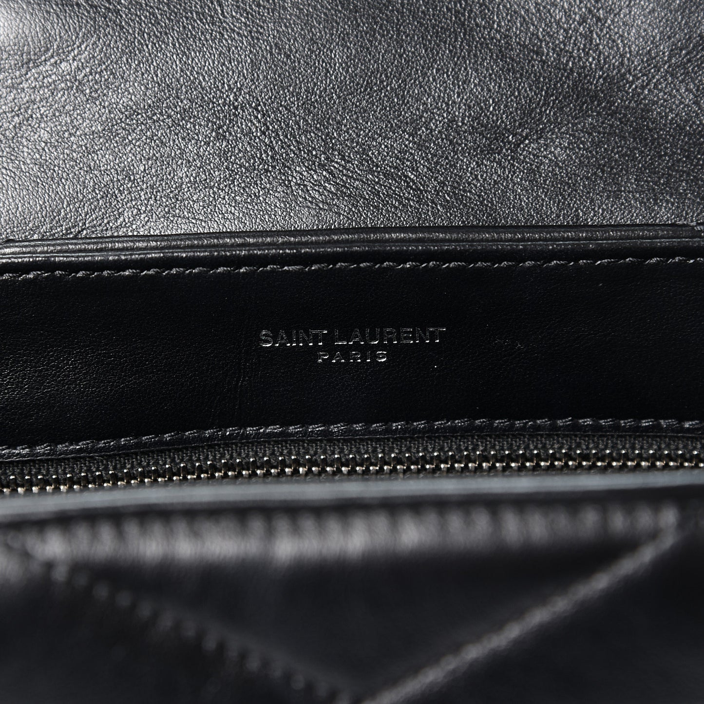 Calfskin Y Quilted Monogram Toy Loulou Crossbody Bag Black