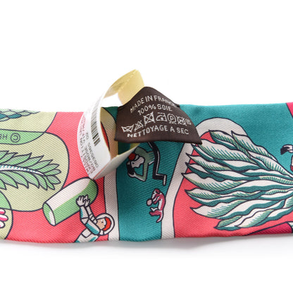 Hermes Silk Exposition Universelle Twilly Rose Vif Menthol 4 of 4