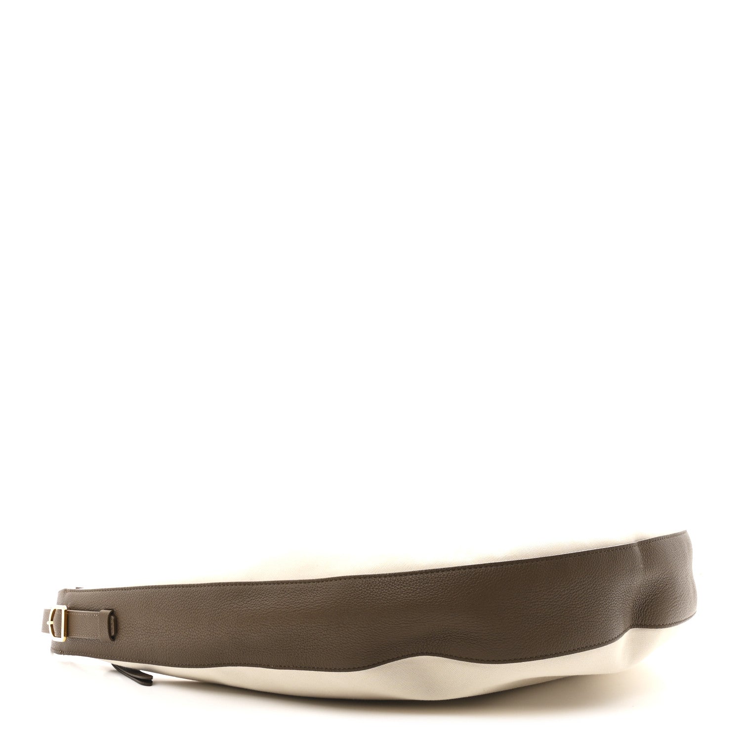 Khaite Canvas Calfskin August Hobo Cream 4 of 10