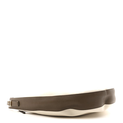 Khaite Canvas Calfskin August Hobo Cream 4 of 10