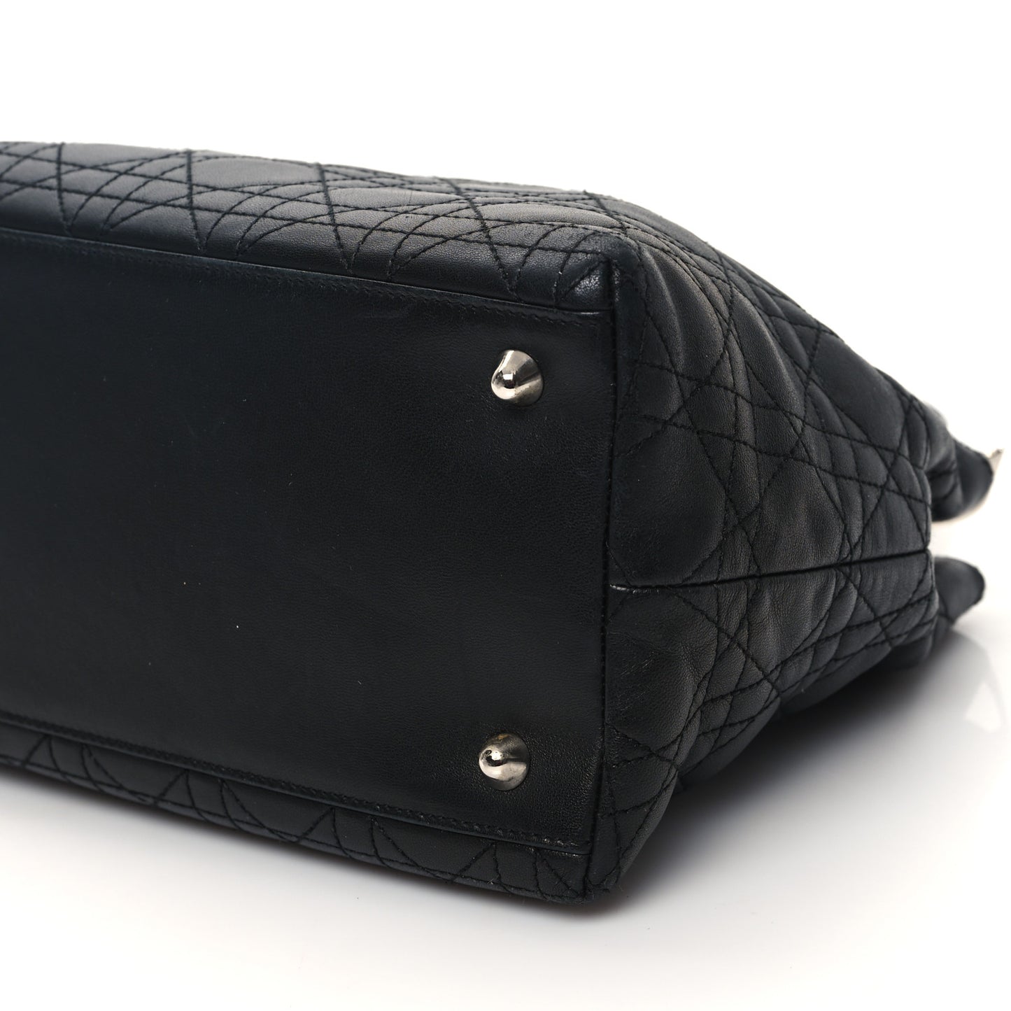 Lambskin Cannage Small Soft Lady Dior Tote Black