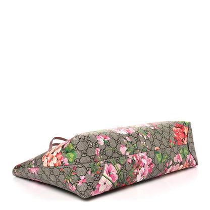 Gucci GG Supreme Monogram Blooms Large Reversible Tote Beige Multicolor Dry Rose 6 of 17
