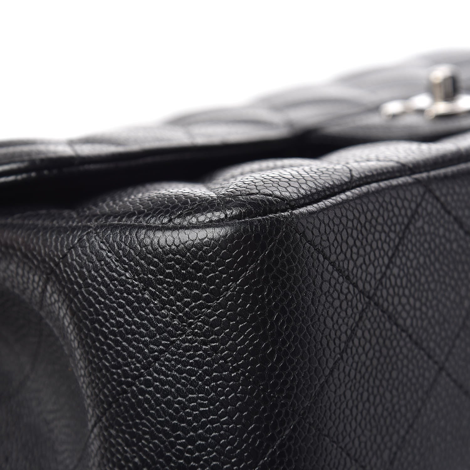 Chanel Caviar Quilted Jumbo Double Flap Black 16 of 17