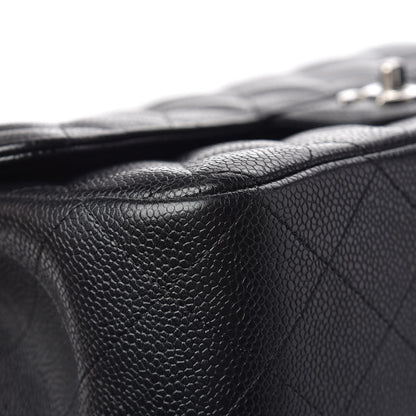 Chanel Caviar Quilted Jumbo Double Flap Black 16 of 17