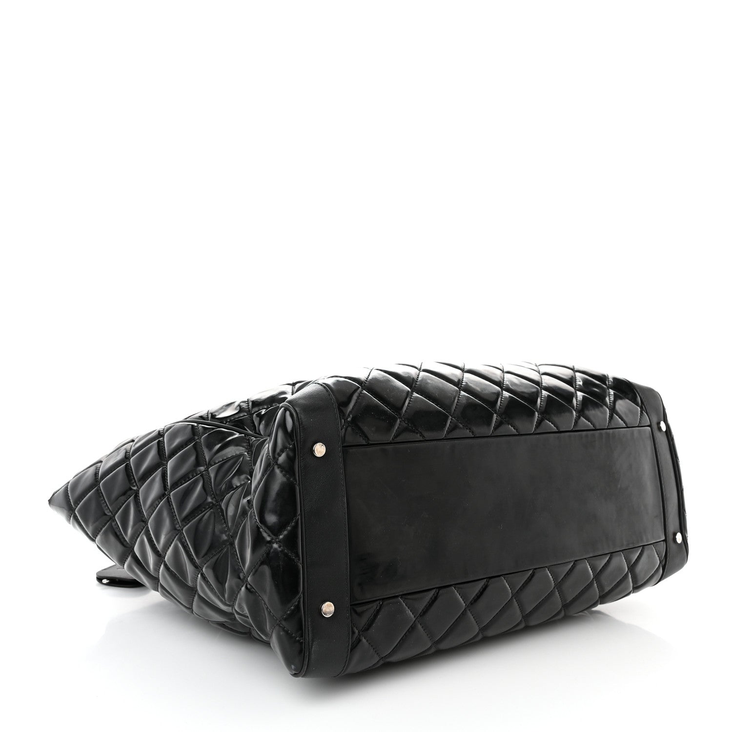 Chanel Vinyl Calfskin Viaggio Travel Bag Black 4 of 12