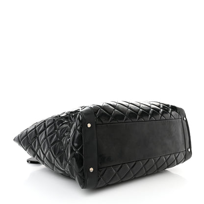 Chanel Vinyl Calfskin Viaggio Travel Bag Black 4 of 12