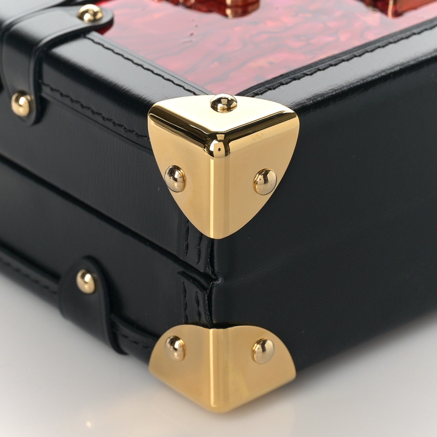 Louis Vuitton Mother of Pearl Petite Malle Red 1145332 – FASHIONPHILE