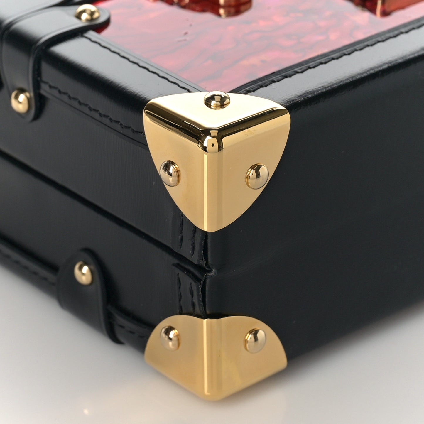 Mother of Pearl Petite Malle Red