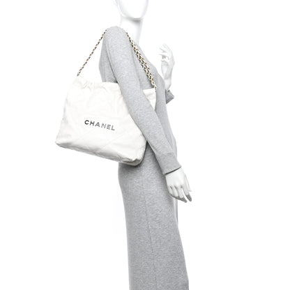 Chanel Calfskin Quilted Small Chanel 22 White 2 of 14