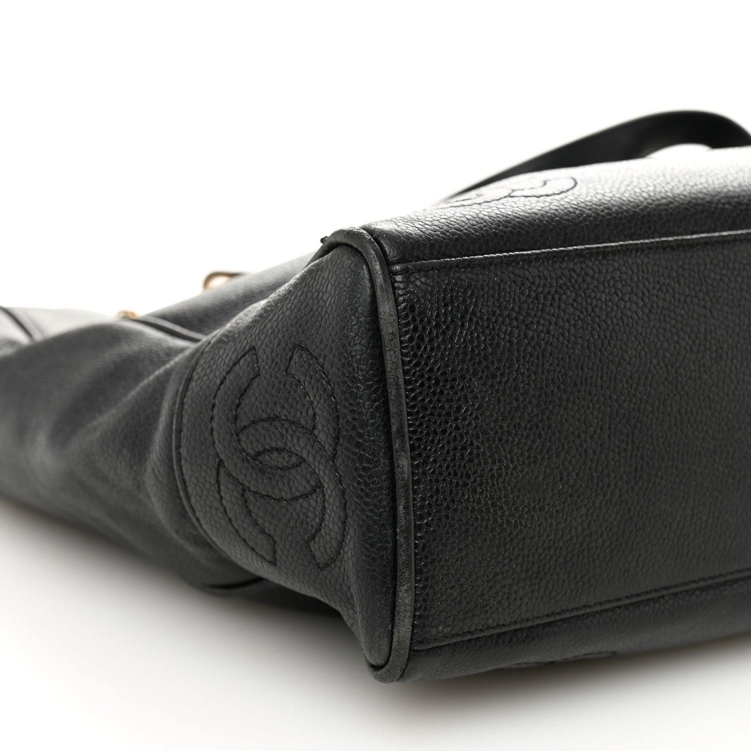 Chanel Caviar Triple CC Shoulder Bag Black 9 of 11