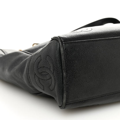 Chanel Caviar Triple CC Shoulder Bag Black 9 of 11