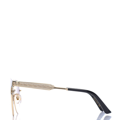 Gucci Round Metal GG0075SK Sunglasses Gold 3 of 8