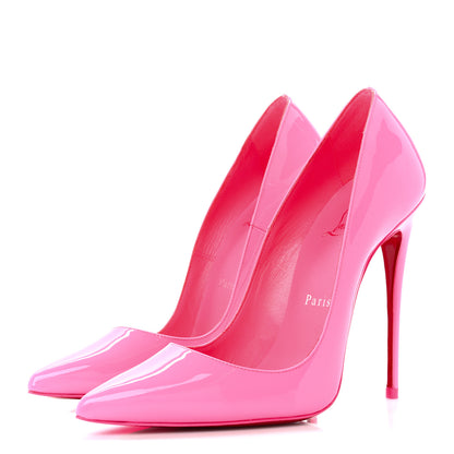 Christian Louboutin Patent So Kate 120 Pumps 36.5 Shocking Pink 3 of 8