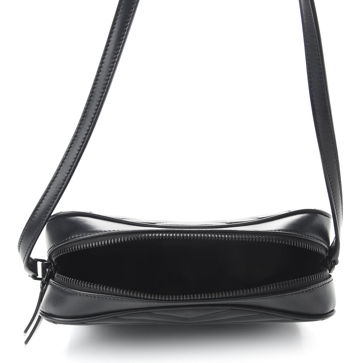 Calfskin Matelasse Monogram Lou Camera Bag Black