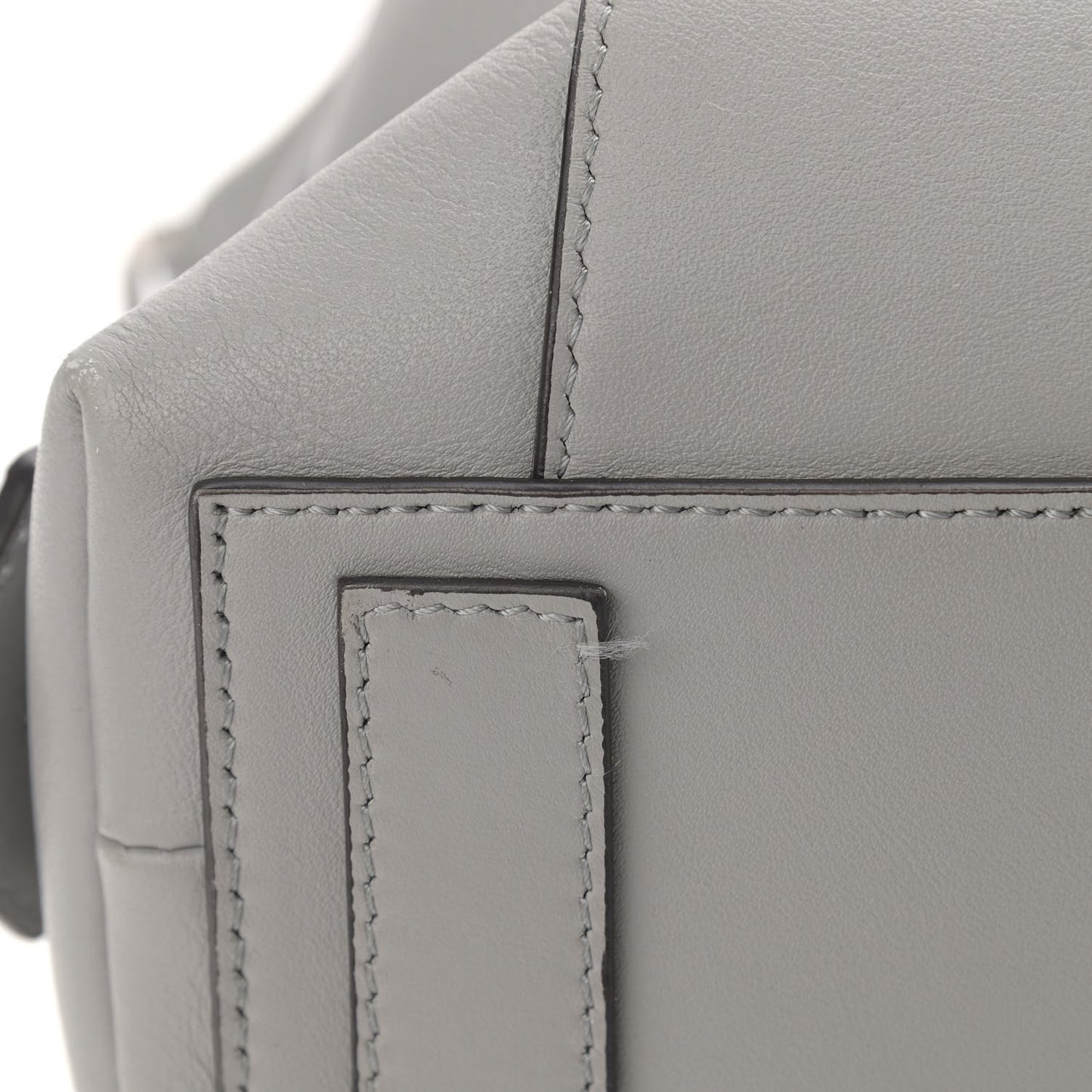 Calfskin Small Soft Antigona Pearl Grey