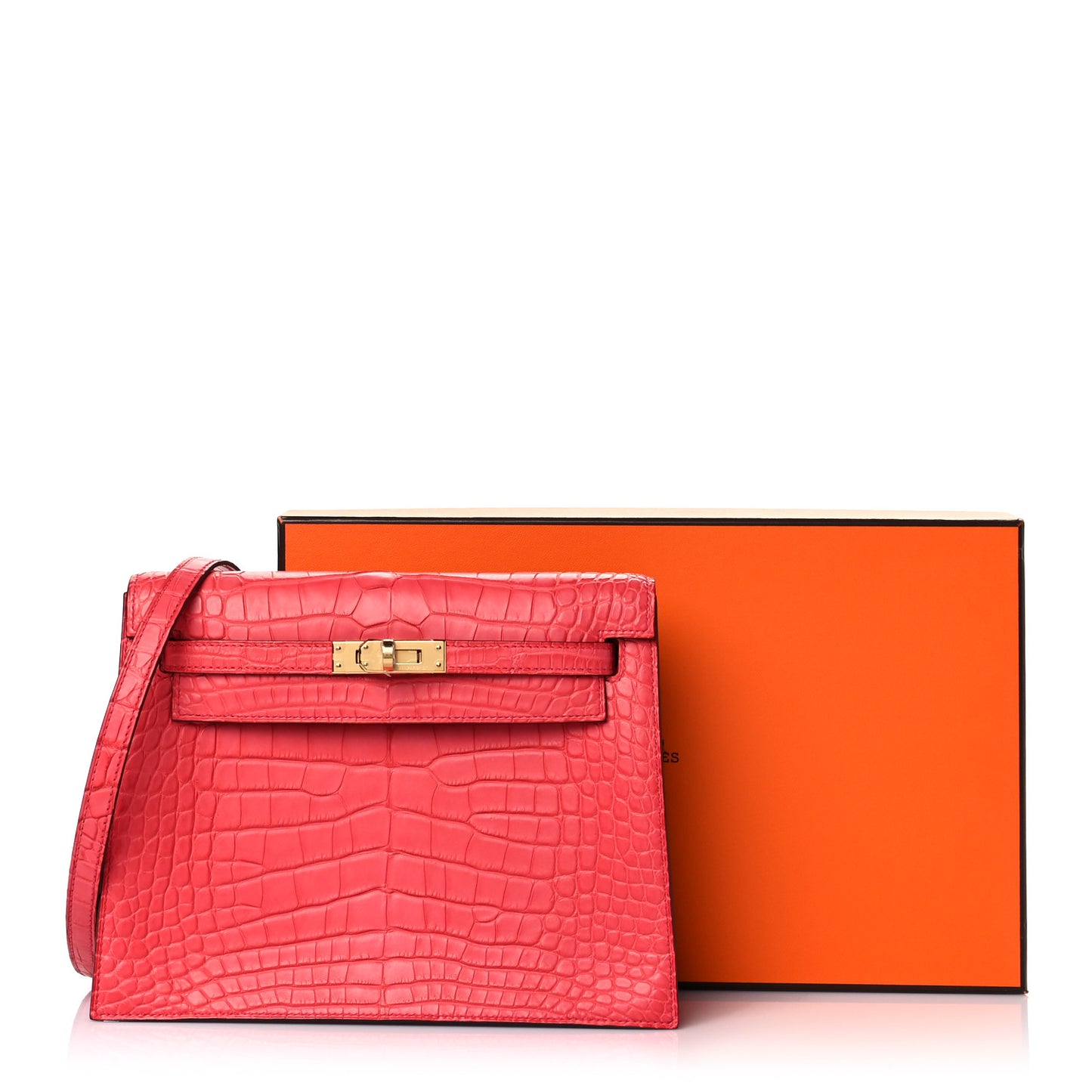 Matte Alligator Kelly Danse II Belt Bag Bougainvillea