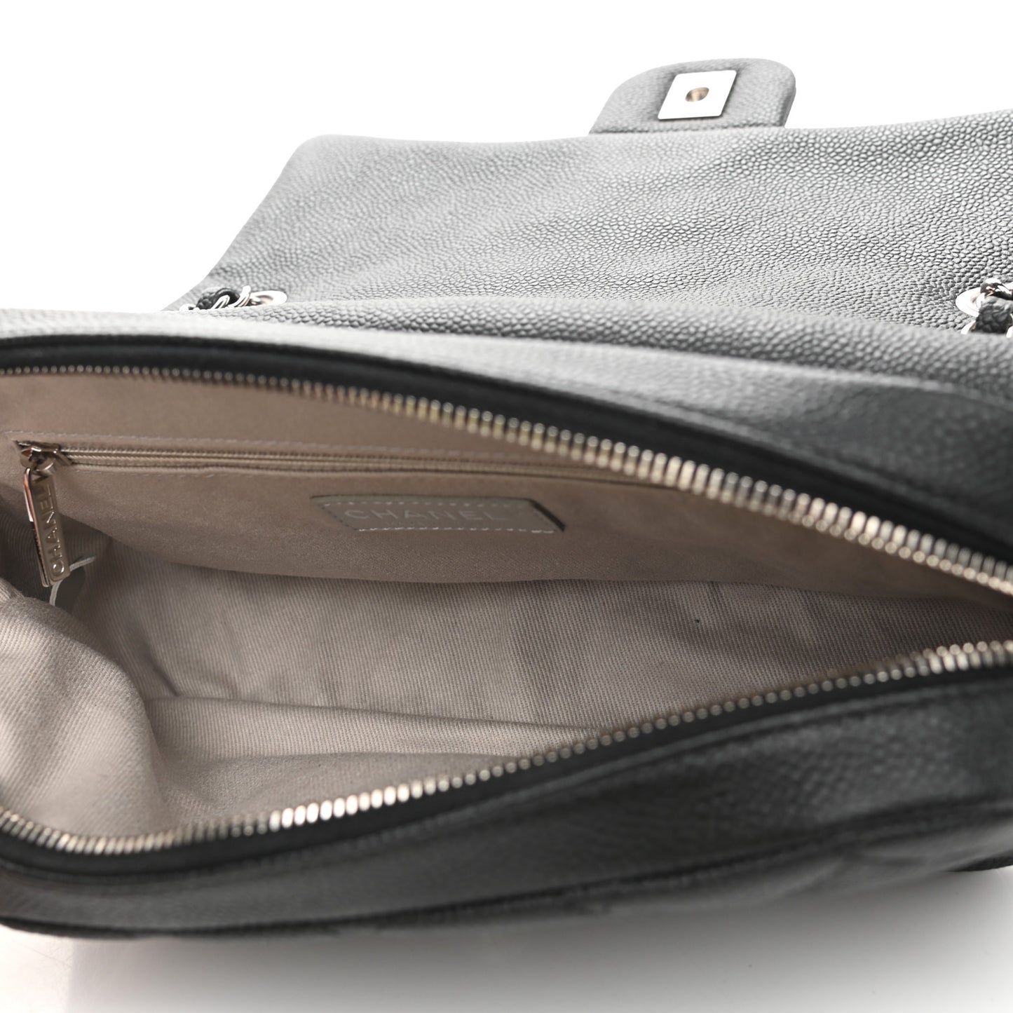 Caviar Quilted Medium Easy Flap Black