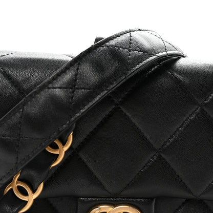 Chanel Lambskin Quilted Small CC Links Flap Black 8 of 11