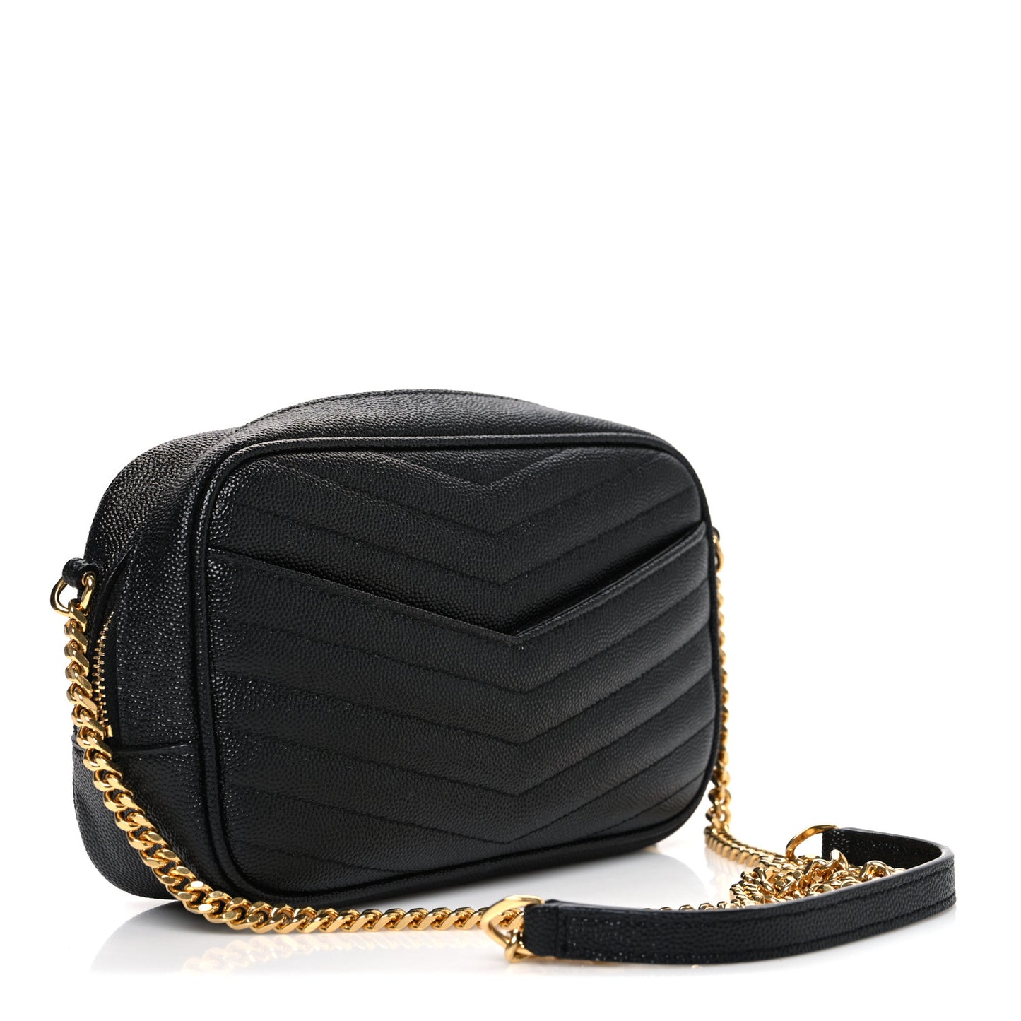 Grain De Poudre Matelasse Monogram Mini Lou Camera Bag Black