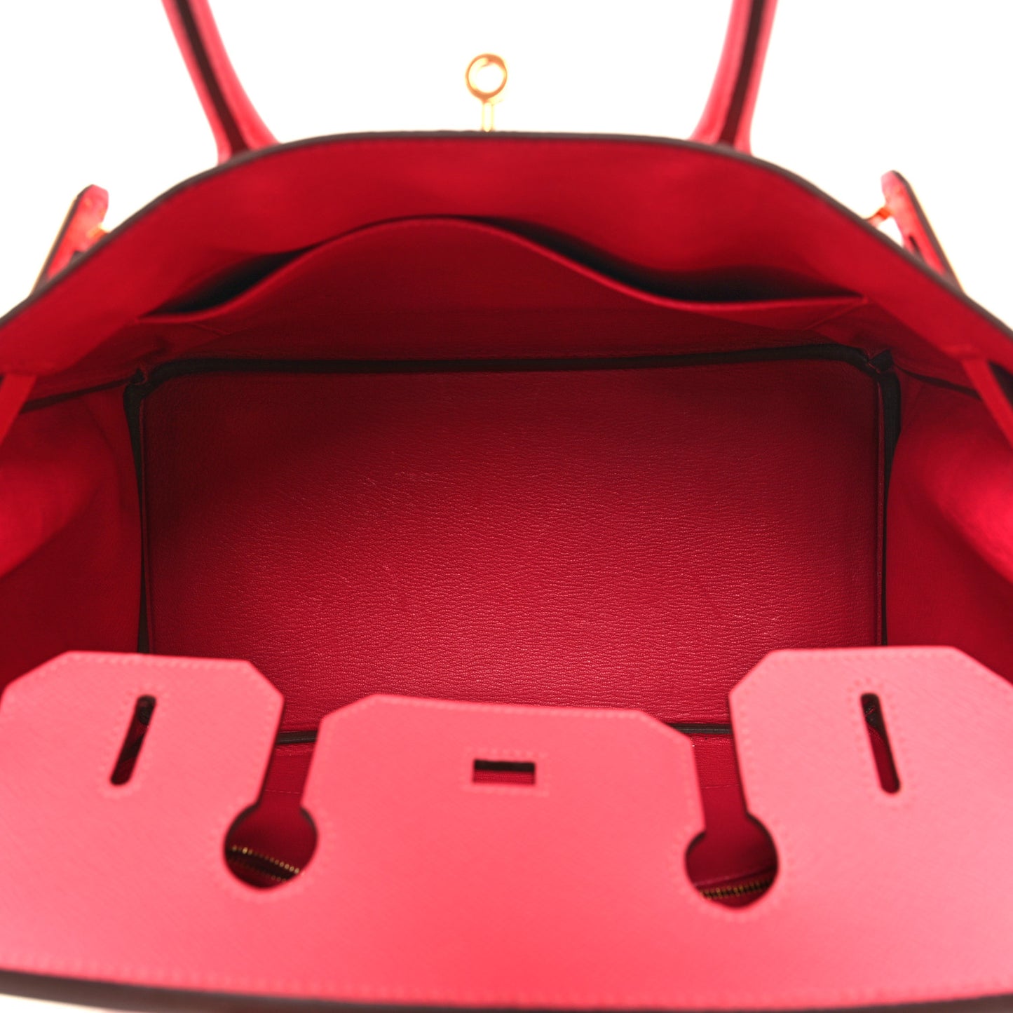 Epsom Horseshoe Bi-Color Birkin 30 Rose Azalee Rose Extreme
